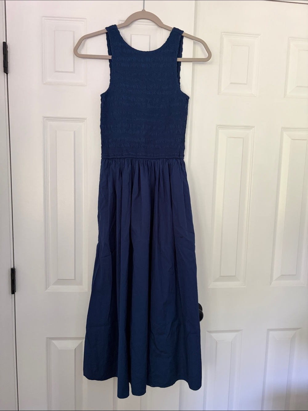Madewell The Melody Scoop Back Midi Dress